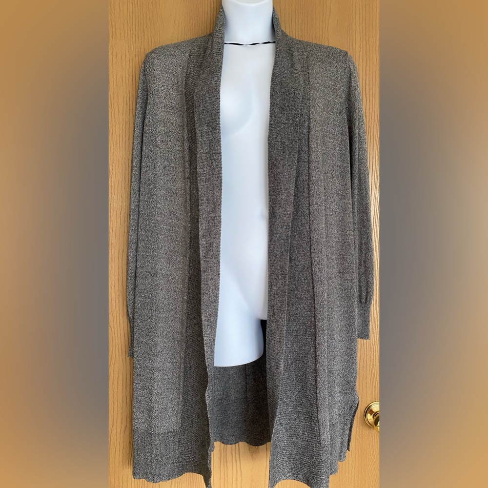 Worthington Gray Open Front Long Women's Sweater - Plus Size 3X